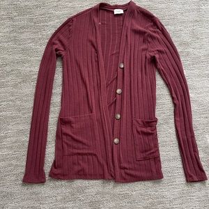 TALL Small Amalli Talli burgundy cardigan